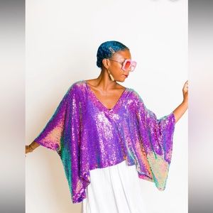 Purple Sequin Tunic